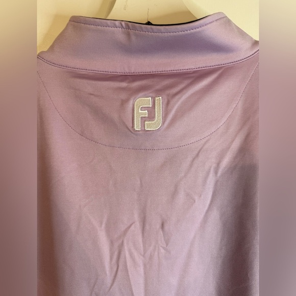 NWT FJ FootJoy Men’s Lavender Gathered Waist Half Zip Golf Vest - Size XL - Picture 4 of 7